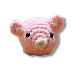 Handmade Crochet Pig